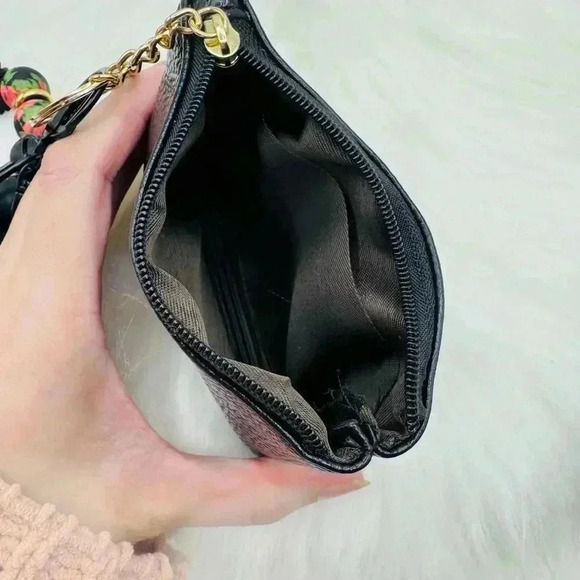 Carmella Card Coin Wristlet in Black - Picture 4 of 6